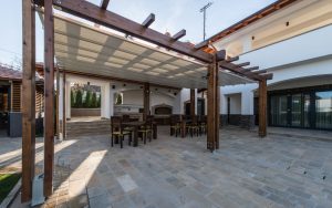 Beautiful Terrace Lounge With Pergola