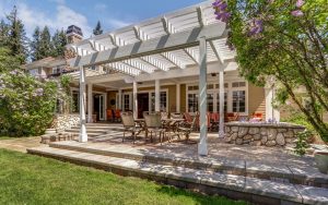 White Dining Pergola