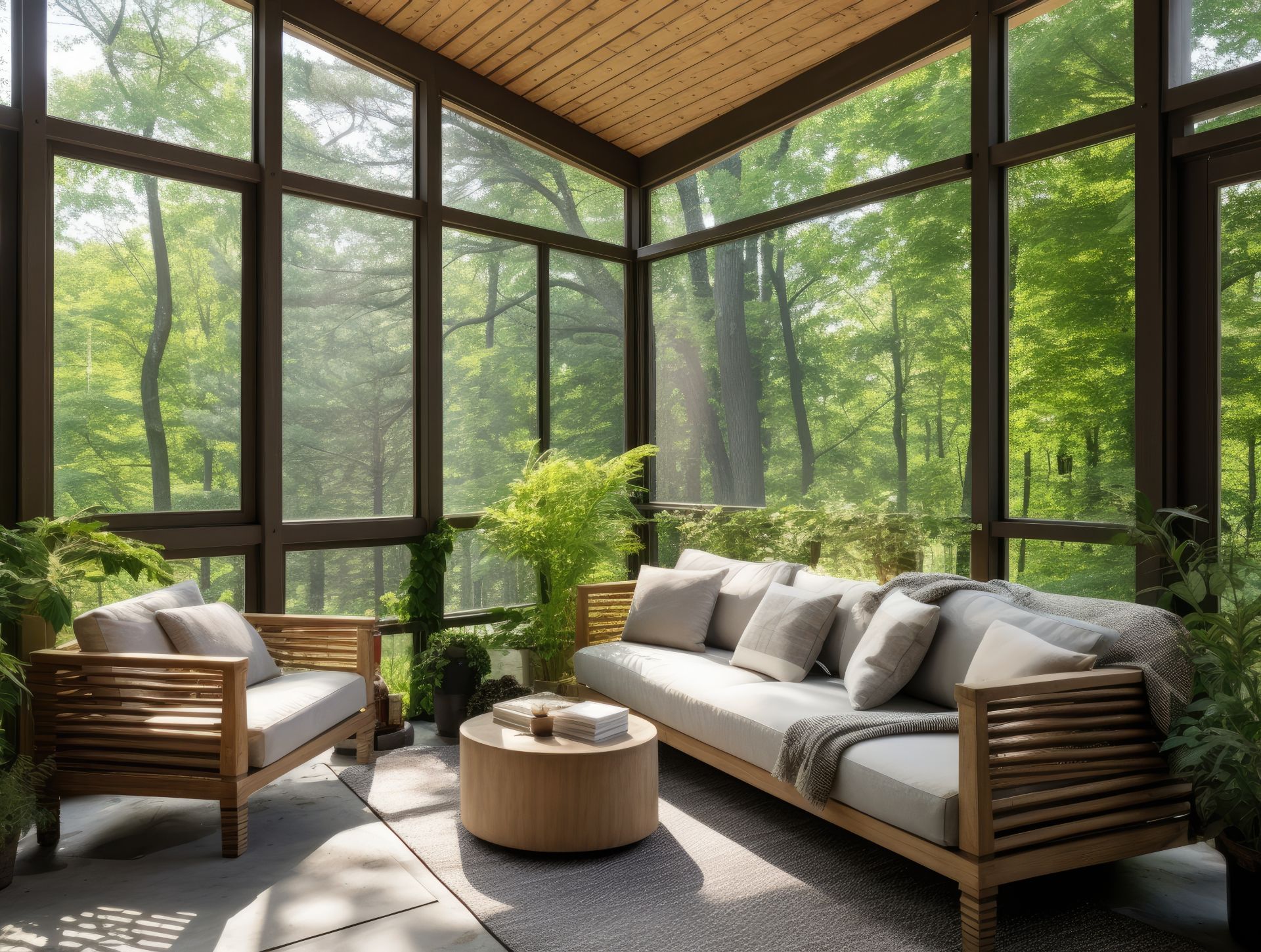 Contemporary Screened Porch
